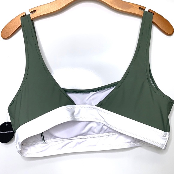 NEW BLOOMING JELLY Green White High Rise Bikini - Picture 8 of 16